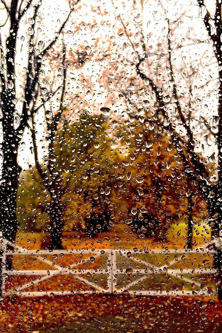 beautiful painting rain drops