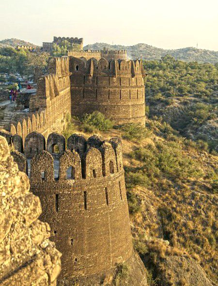 The walls of Rohtas Fort in Punjab