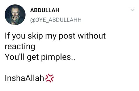 Social media post