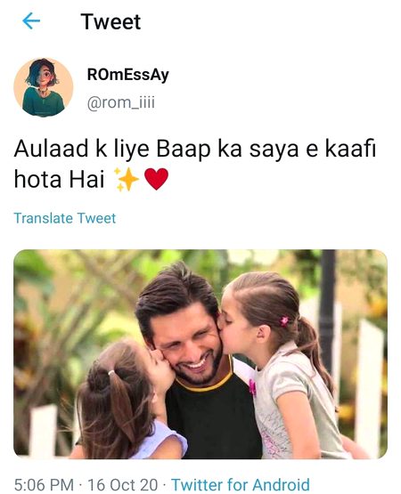 Social media post