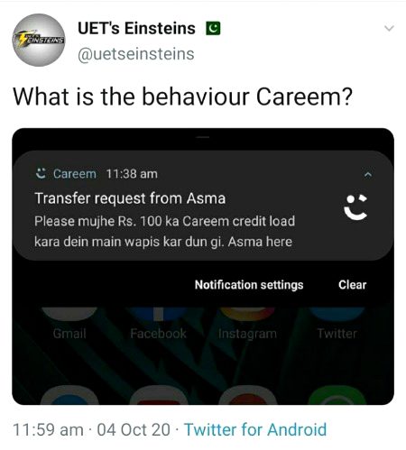 Social media post